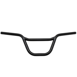 Cintre BMX Acier Noir Fixation Potence 22,2 mm Hauteur 190 mm Largeur 650 mm