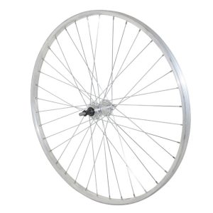 City Wheel Shoe 650X35B Rear Rim and Aluminum Hub Solid Axle Freewheel 7-6-5V (35-584) (Sold with Nut 10X100) Rim 21C