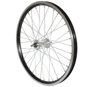 Roue Remorque Vélo 20 X 1.75 Alu Mx Alu Axe Plein 9X100 Noir