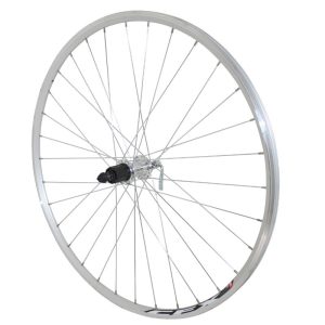 Road Wheel Shoe Lockout 700 Elan Cfx Silver Rear Aluminum Hub Cassette Shimano Type 10-9-8V 32 Spokes Galva Rim 13C
