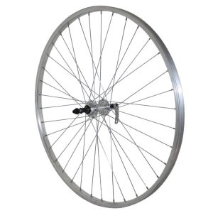 Hybrid Wheel Shoe Lockout 700 X 35 - 28" Aluminum Rear Aluminum Hub Freewheel 7-6-5V 36 Rim Spokes 21C