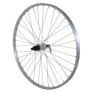 Hybrid Wheel Rotor - Shoe Lockout 700 X 35 - 28" Aluminum Rear Hub Qc300 CenterLock Cassette Shimano 11-10-9V 36 Rim Spokes 21C