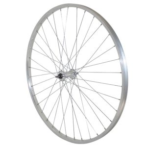 Hybrid Wheel - City Shoe 700 X 28 - 35 Front Rim and Aluminum Hub Solid Axle (Sold with Nut 9X100) Rim 19C