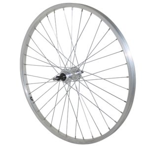 MTB Rim-brake Wheel 24" Aluminum Rear Aluminum Hub Solid Axle Freewheel 7-6V (Sold with Nut 10X100) Rim 21C