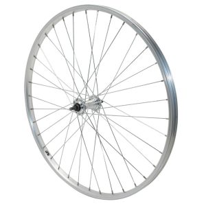 MTB Rim-brake Wheel 26" Aluminum Front Aluminum Hub Solid Axle (Sold with Nut 9X100) Rim 21C