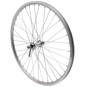 MTB Rim-brake Wheel Lockout 26" Er10 Front Silver Aluminum Hub Rim 19C