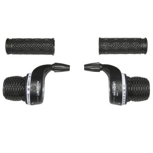 Manette VTT P2R Indexe Type Gripshift 7V. Avec Revetements (Paire) - Poignée Tournante Compatible Shimano