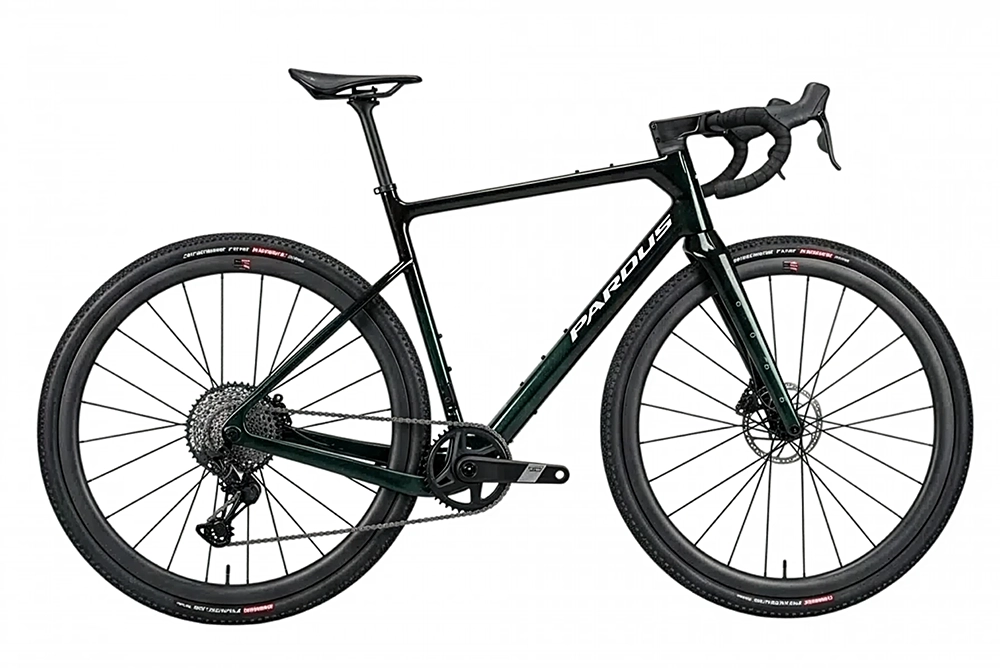 Pardus Uragano Sport SRAM Rival AXS, carbon gravel bike, side view