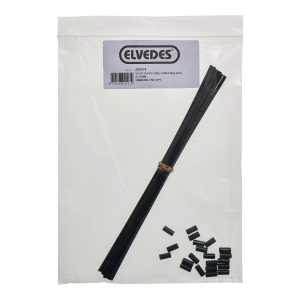 10 x Elvedes Shift Outer câble Black 240mm incl. embouts compatible with Shimano Super