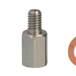 4 set connector Elvedes M6, nut compression and joint