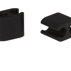 50x Clips câble duo black 5,0mm / 4,1mm plastic Elvedes