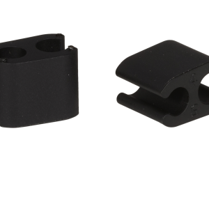 50x Clips câble duo black 5,0mm / 5,0mm plastic Elvedes