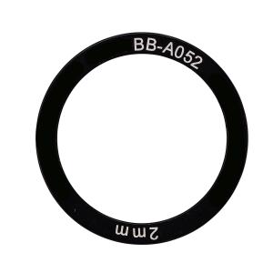 6x Spacer aluminum bottom bracket 38x30x2mm Elvedes