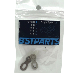 Attache rapide BST Parts SP8, 6/7/8 vitesses, argent