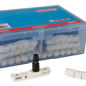 Boite de 25 paires patins de frein Elvedes V-Type 72mm White Compound