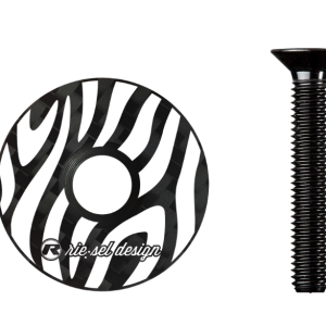 Bouchon de direction Riesel Design STEM:CAP zebra