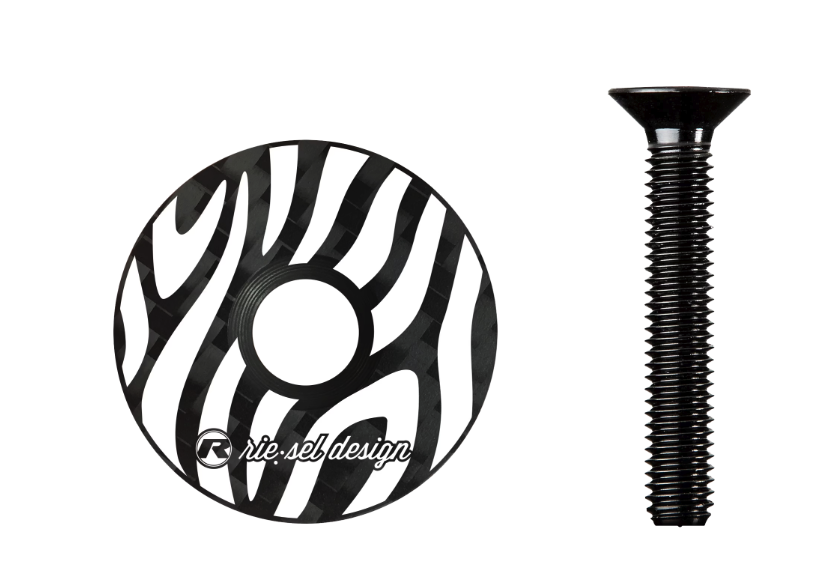 Bouchon de direction Riesel Design STEM:CAP zebra