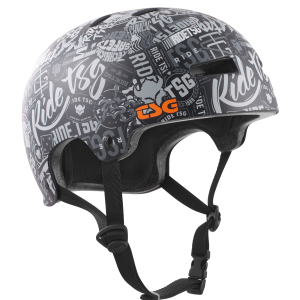 Casque TSG Evolution graphic design L/XL stickerbomb – emballage abîmé