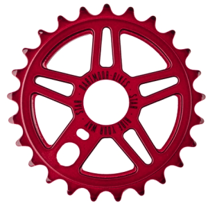 Couronne Dartmoor pour BMX Star alu 7075, 23T, red anod.