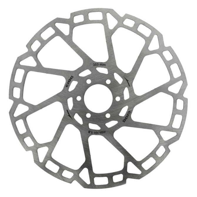 Disque Elvedes Ø203mm, 2mm d'epaisseur, fixation 6 trous