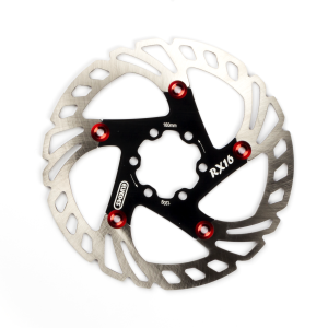 Rotor flotant Elvedes RX16, Ø160mm 120g + 6 rotor screw Black and Red