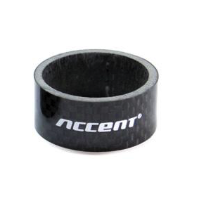 Entretoise Accent Carbon 1"⅛ 15mm noir