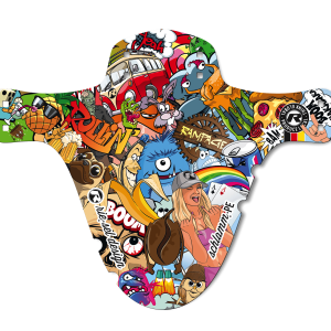Garde-boue avant Riesel Design SCHLAMM:PE stickerbomb eyecatcher