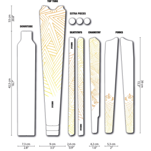 Kit film de protection cadre DYEDBRO NEO Gravel/route Stay Free Matt