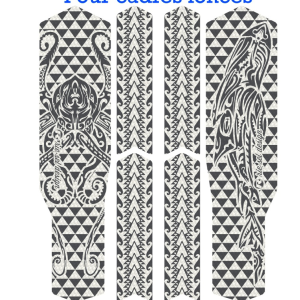 Kit film de protection Riesel Design CHAIN:TAPE 3000 Bases/Aubans maori grey 22
