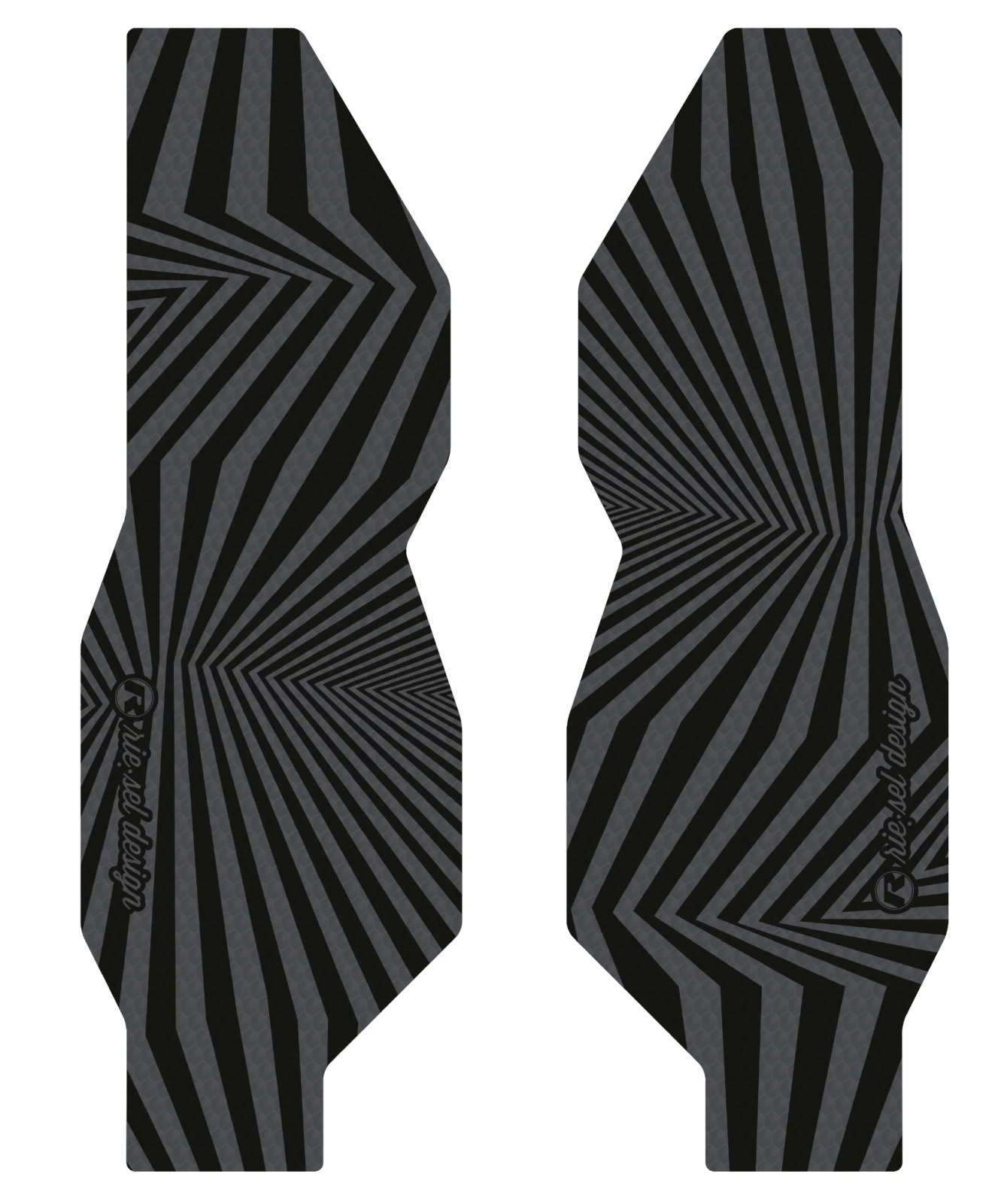Kit film de protection Riesel Design FORK:TAPE 3000 fourche dazzle grey