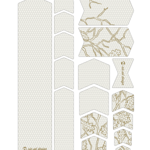 Kit film de protection Riesel Design FRAME:TAPE 3000 cadre oak leaves