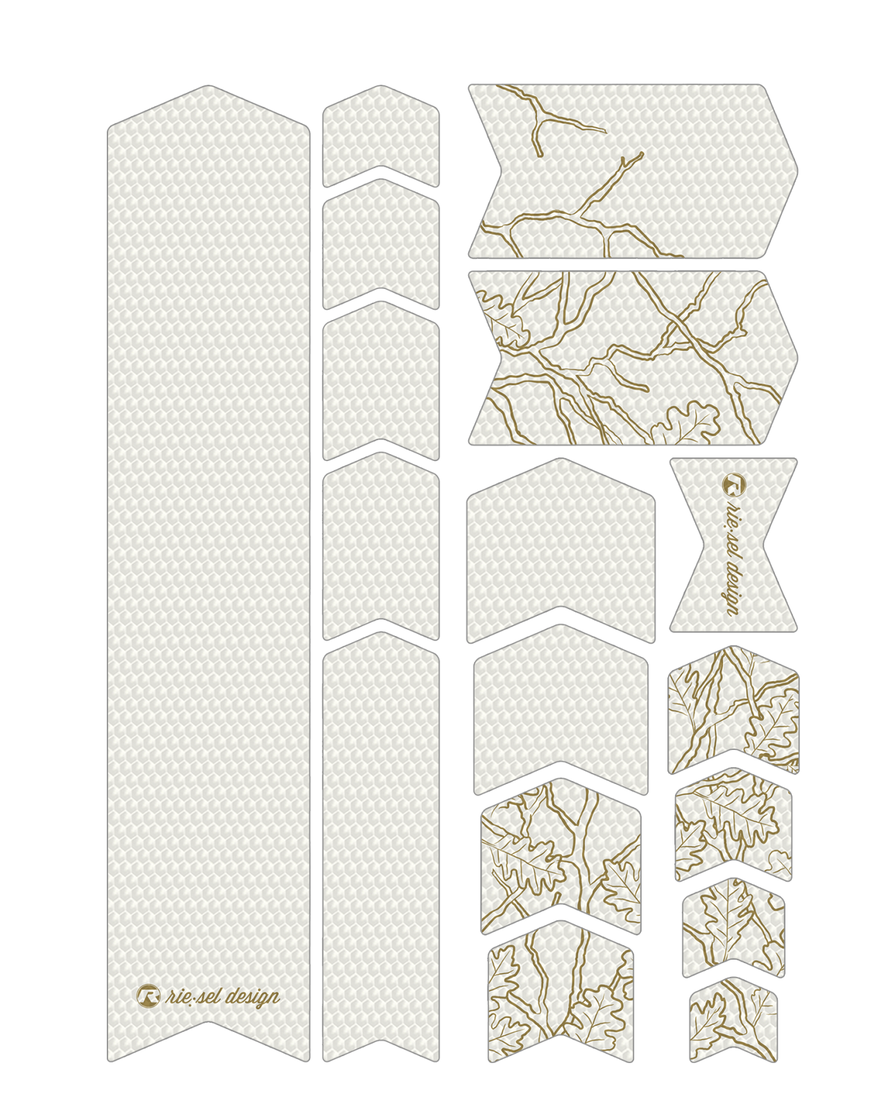 Kit film de protection Riesel Design FRAME:TAPE 3000 cadre oak leaves