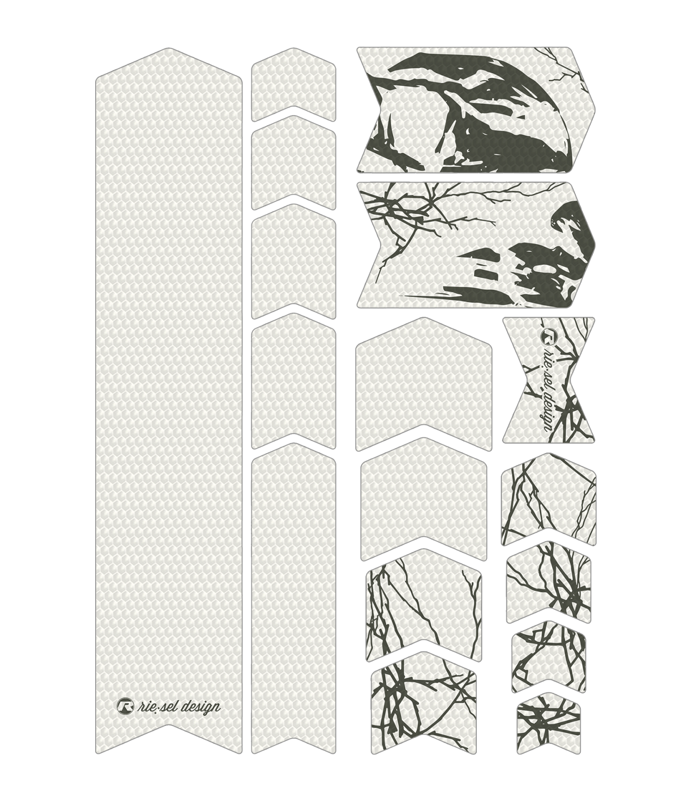 Kit film de protection Riesel Design FRAME:TAPE 3000 cadre skull