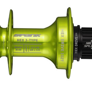 Moyeu arrière Spank HEX J-Type Boost 148 MS, 102T, 32 trous vert
