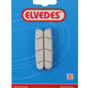 Paire de patins de Elvedes Replacement route 55mm White Compound pour Campagnolo