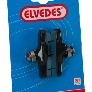 Paire de patins plus porte patins alu route 55mm Elvedes pour jante Carbon Campagnolo