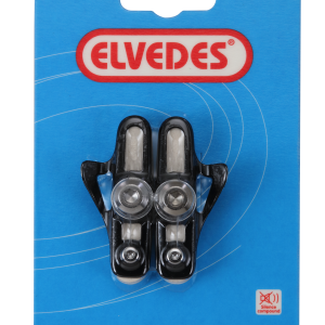 Paire de patins plus portes patins alu 55mm White Elvedes Compound pour Shimano