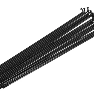 Rayons Funn J-Bend 266mm, Triple Butted 14g stainless steel, 32 pcs, noir.