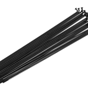 Rayons Funn J-Bend 268mm, Triple Butted 14g stainless steel, 32 pcs, noir.