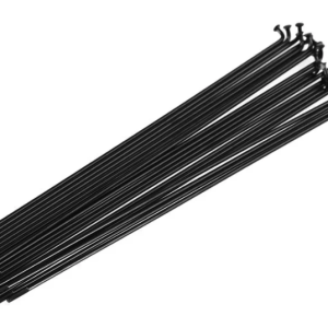 Rayons Funn J-Bend 272mm, Triple Butted 14g stainless steel, 32 pcs, noir.