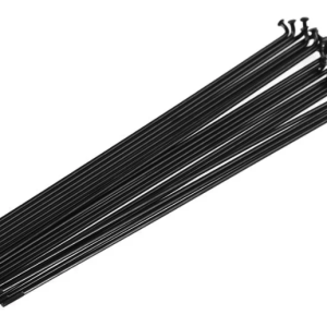 Rayons Funn J-Bend 274mm, Triple Butted 14g stainless steel, 32 pcs, noir.