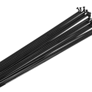 Rayons Funn J-Bend 276mm, Triple Butted 14g stainless steel, 32 pcs, noir.