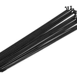 Rayons Funn J-Bend 282mm, Triple Butted 14g stainless steel, 32 pcs, noir.