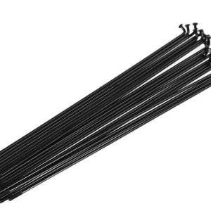 Rayons Funn J-Bend 284mm, Triple Butted 14g stainless steel, 32 pcs, noir.