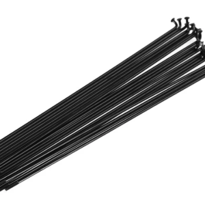 Rayons Funn J-Bend 292mm, Triple Butted 14g stainless steel, 32 pcs, noir.