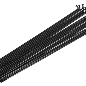 Rayons Funn J-Bend 294mm, Triple Butted 14g stainless steel, 32 pcs, noir.