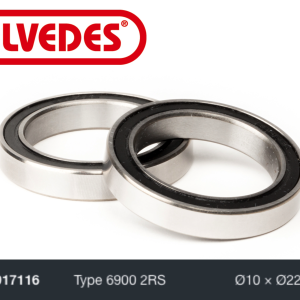 Roulement Elvedes type 6900 2RS Ø10 x Ø22 x 6