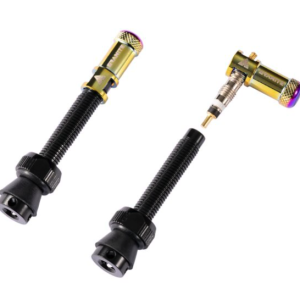 Valves (44mm) et bouchons de valve Granite CNC/démonte obus Oil Slick Juicy Ni