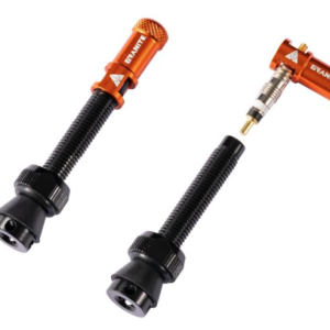 Valves (44mm) et bouchons de valve Granite CNC/démonte obus Orange Juicy Nippl