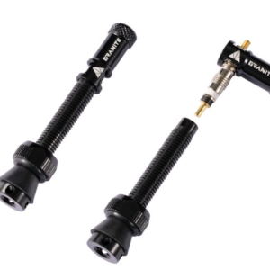 Valves (48mm) et bouchons de valve Granite CNC/démonte obus Noir Juicy Nipple